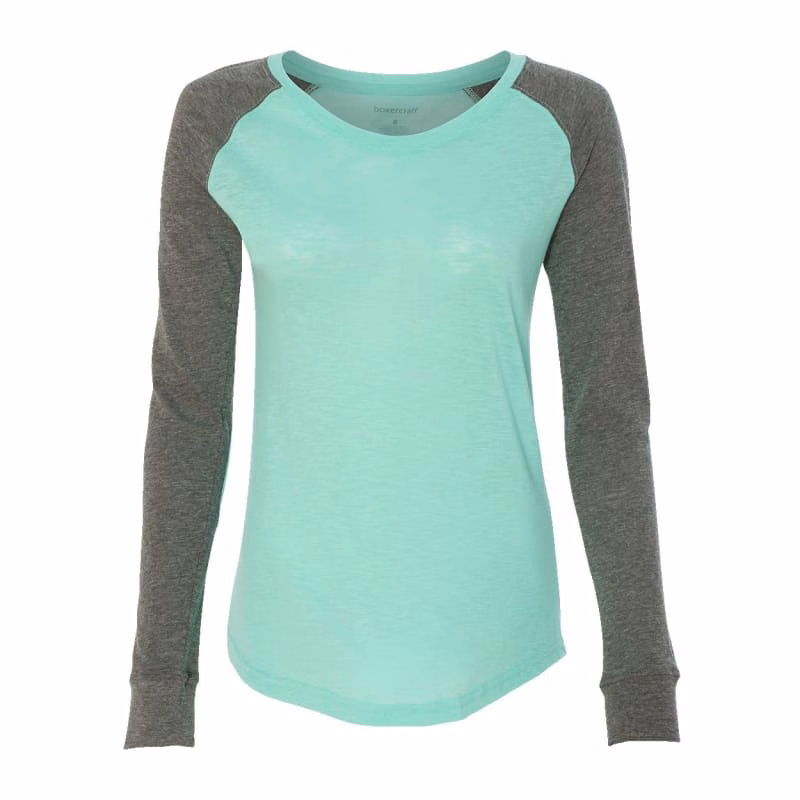 Boxercraft Women's Preppy Patch Slub Long Sleeve T-Shirt - T66
