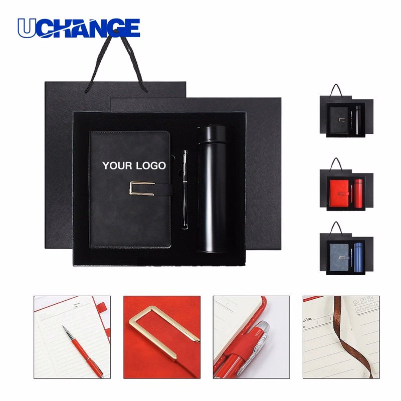 Notebook Pen and Travel Mug Gift Set Kit Premium