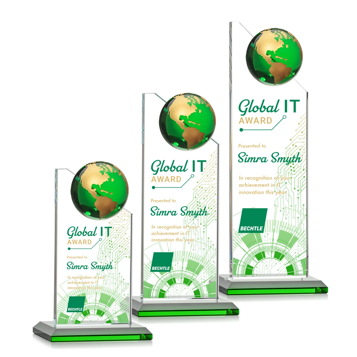 Arden VividPrint™ Award - Green/Gold 1