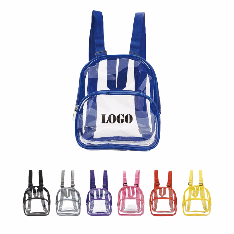 Water-repellent Mini Transparent PVC Backpack