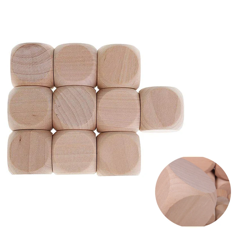 1.18 inch Custom Wooden Dice 1