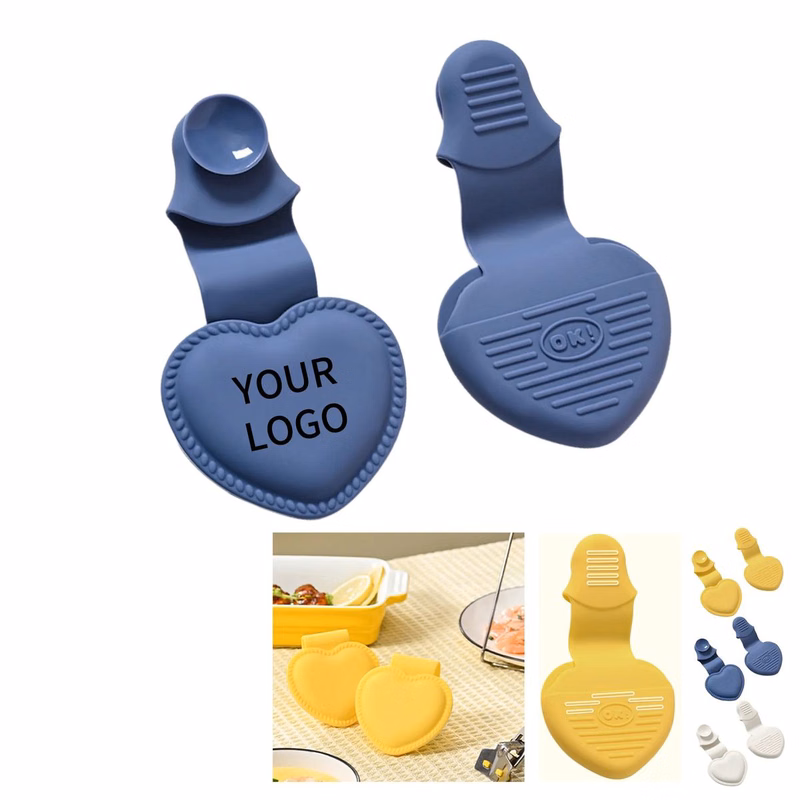 Heat Resistant Heart Silicone Oven Mitt Clips