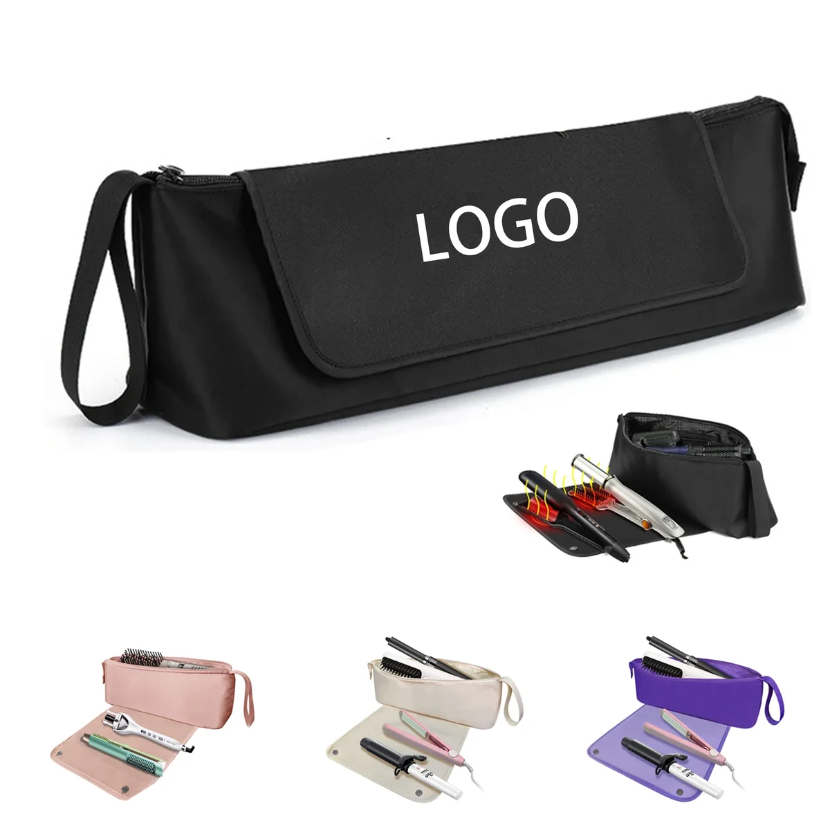 MOQ 20 Heat Resistant Hair Tool Storage Travel Bag 1