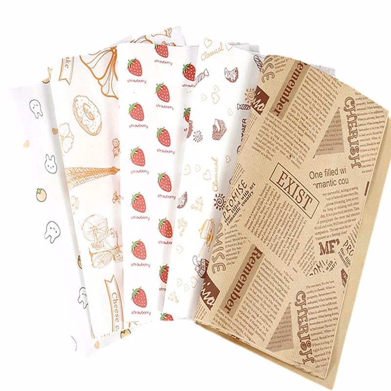 12" x 12" Snack Packing Outside Hamburger Wrapper