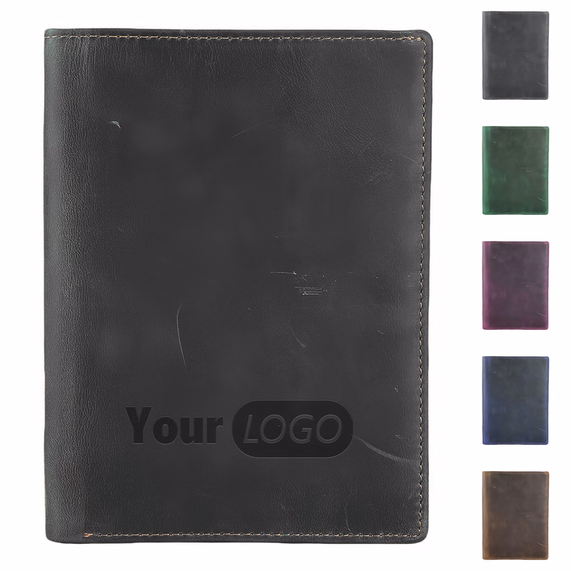Cowhide Retro Passport Holder