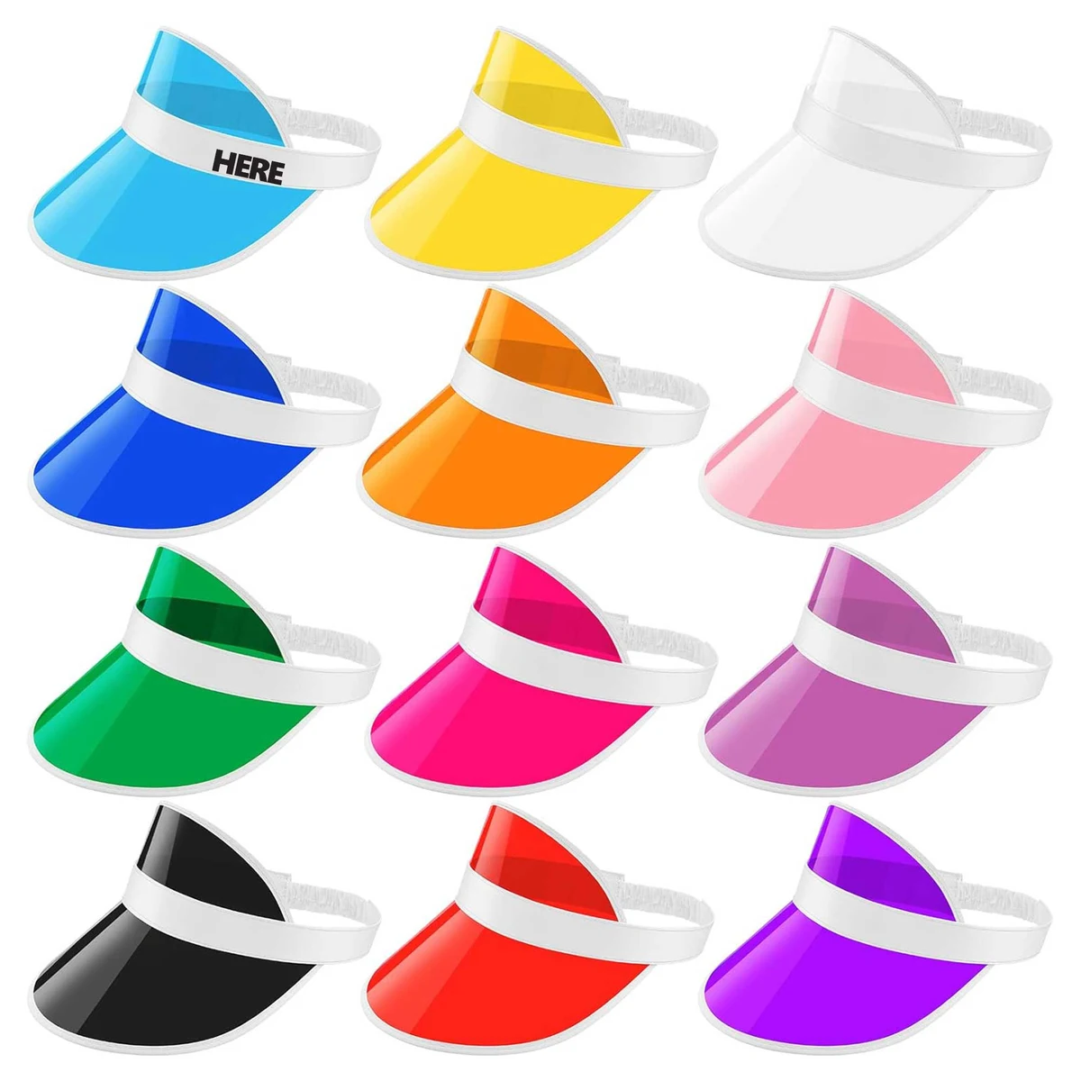 PVC Sun Visors Hat 1