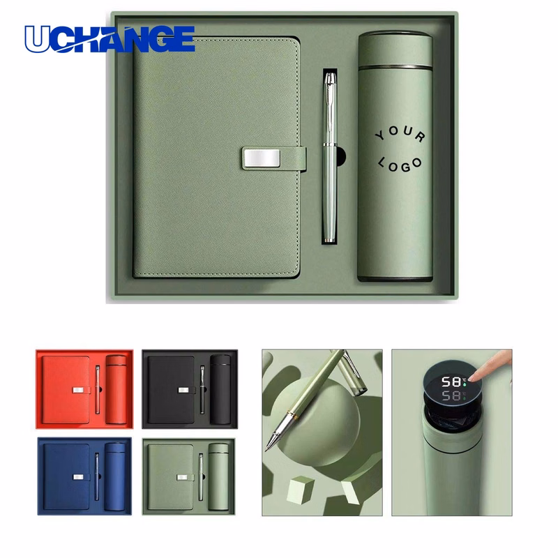 Insulated Tumbler and Notebook Gift Set Kit with Pen