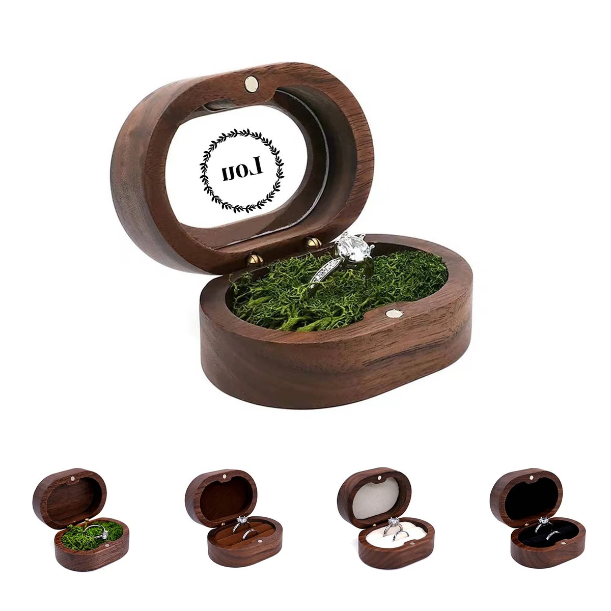 Oval Ring Box(Clear Top Optional) 1