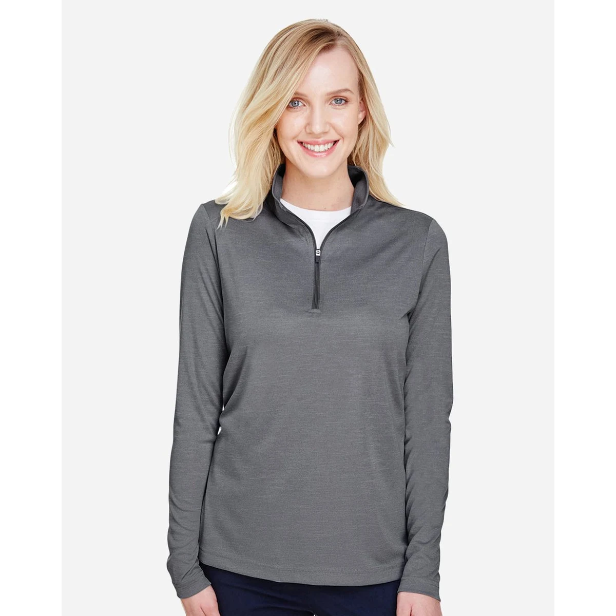 Women's Zone Sonic Heather Performance Quarter-Zip Pullover - TT31HW 1