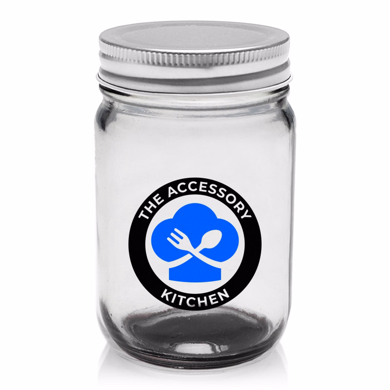 12 oz. Mason Jar Storage Container (2 Color Imprint)