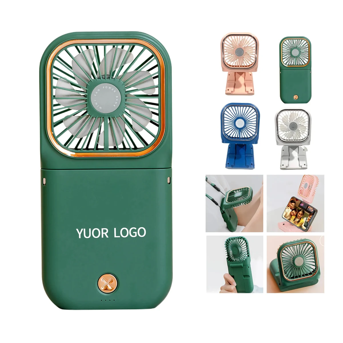 3 in 1 Foldable Neck Fan Portable Cooling Device 1