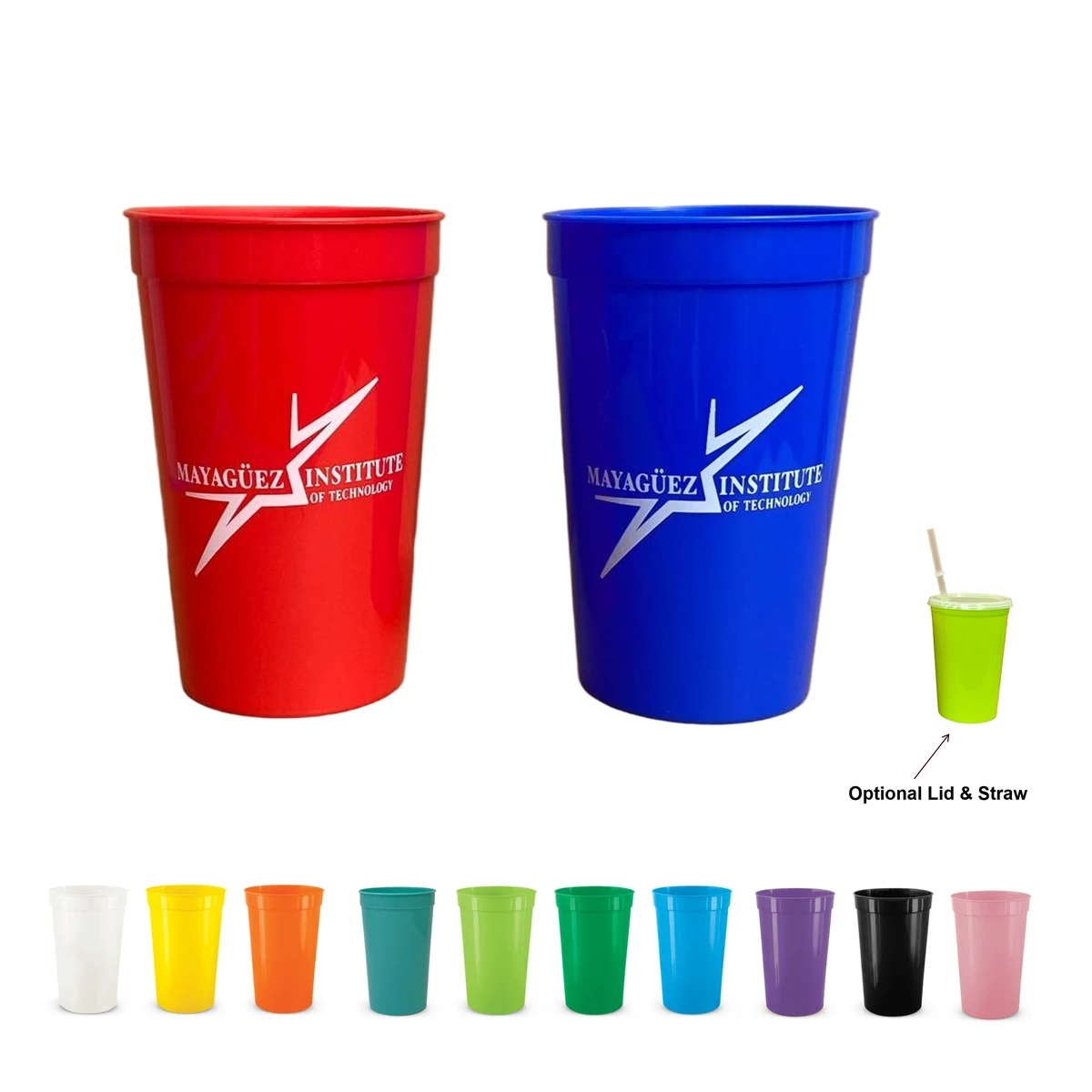 22 Oz. Plastic Stadium Cup - Ocean 1