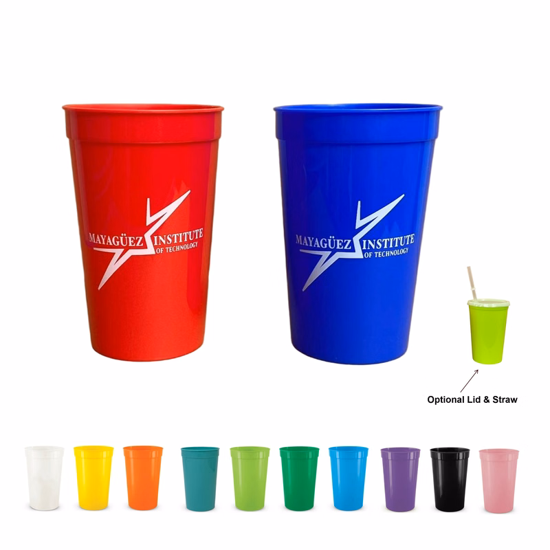 22 Oz. Plastic Stadium Cup - Ocean