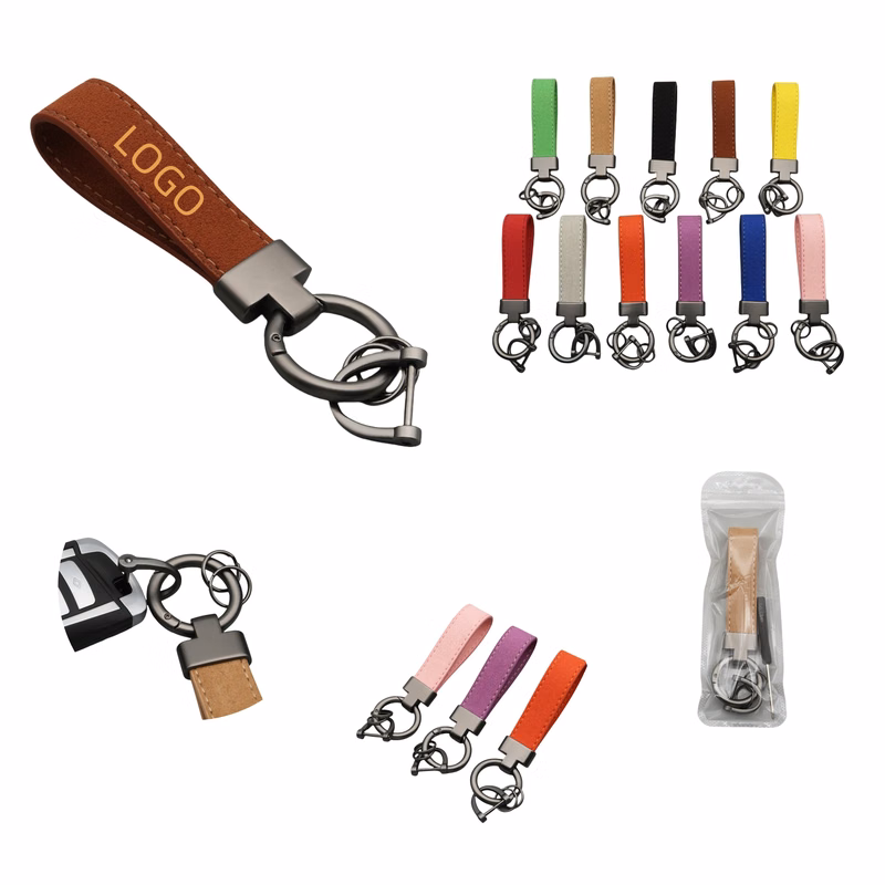 Suede Car Keychain