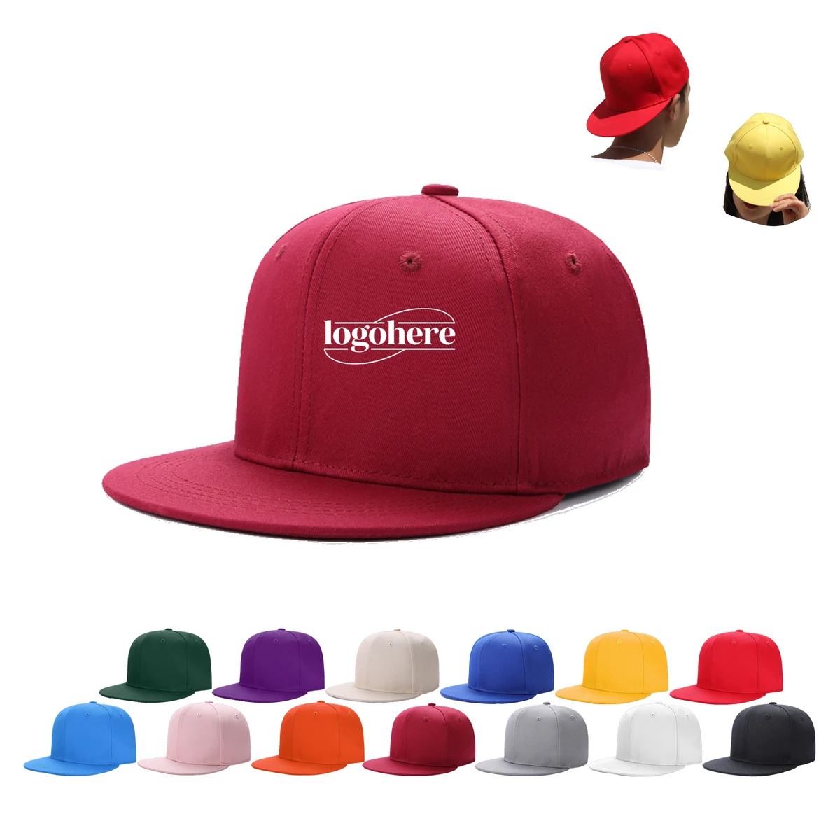 MOQ 10 Breathable Cotton Snapback Cap for Active Wear 1