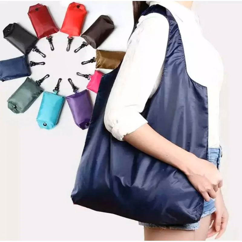 Foldable Reusable Grocery Shopping Tote Bag