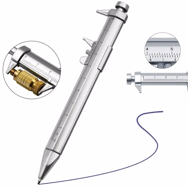 Custom 5.91 Inch Metal 6-in-1 Multi Tool Pen Ruler Screwdriver — Professional Tech
