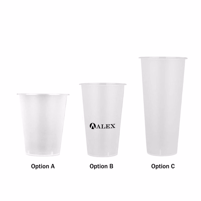 12/17/24oz Disposable Frosted Heat Resistant Plastic Cup