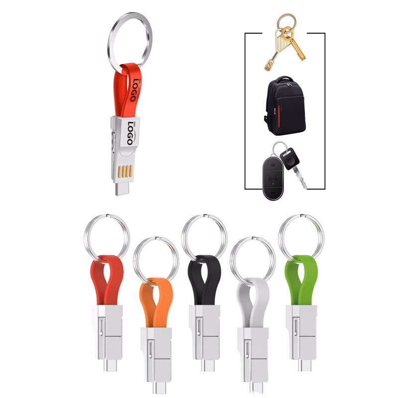 3-in-1 Magnetic Keychain Charging Cable