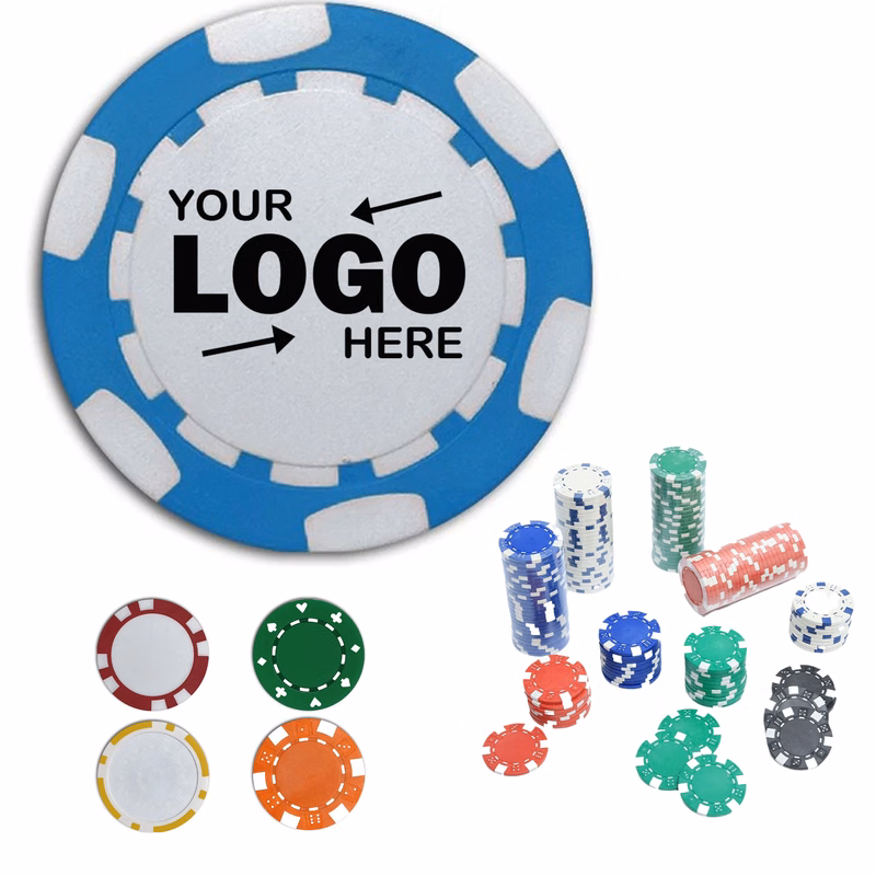 Customizable Multi-Color Poker Chips With Thick Texture