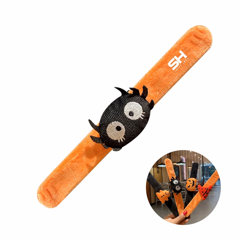 Halloween Slap Bracelets for Boy Girl Pumpkin