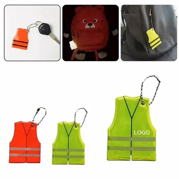 Reflective Safety Key Chain with High Visibility Pendant