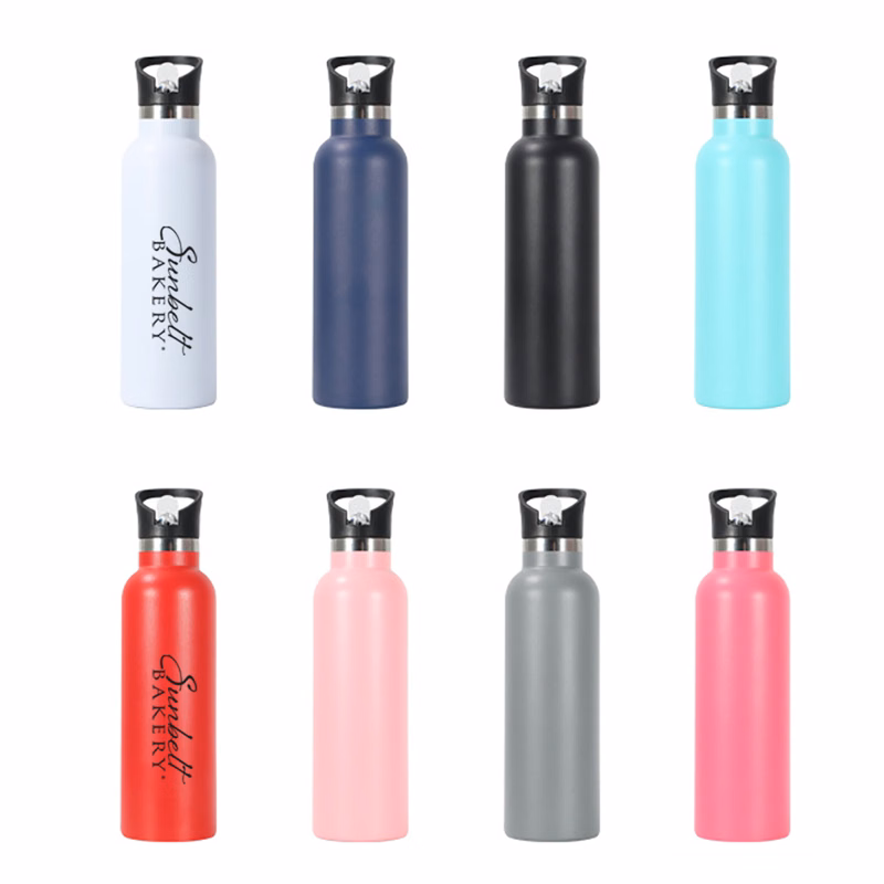 25 Oz. Vacuum Insulated Bottle w/ Straw Lid