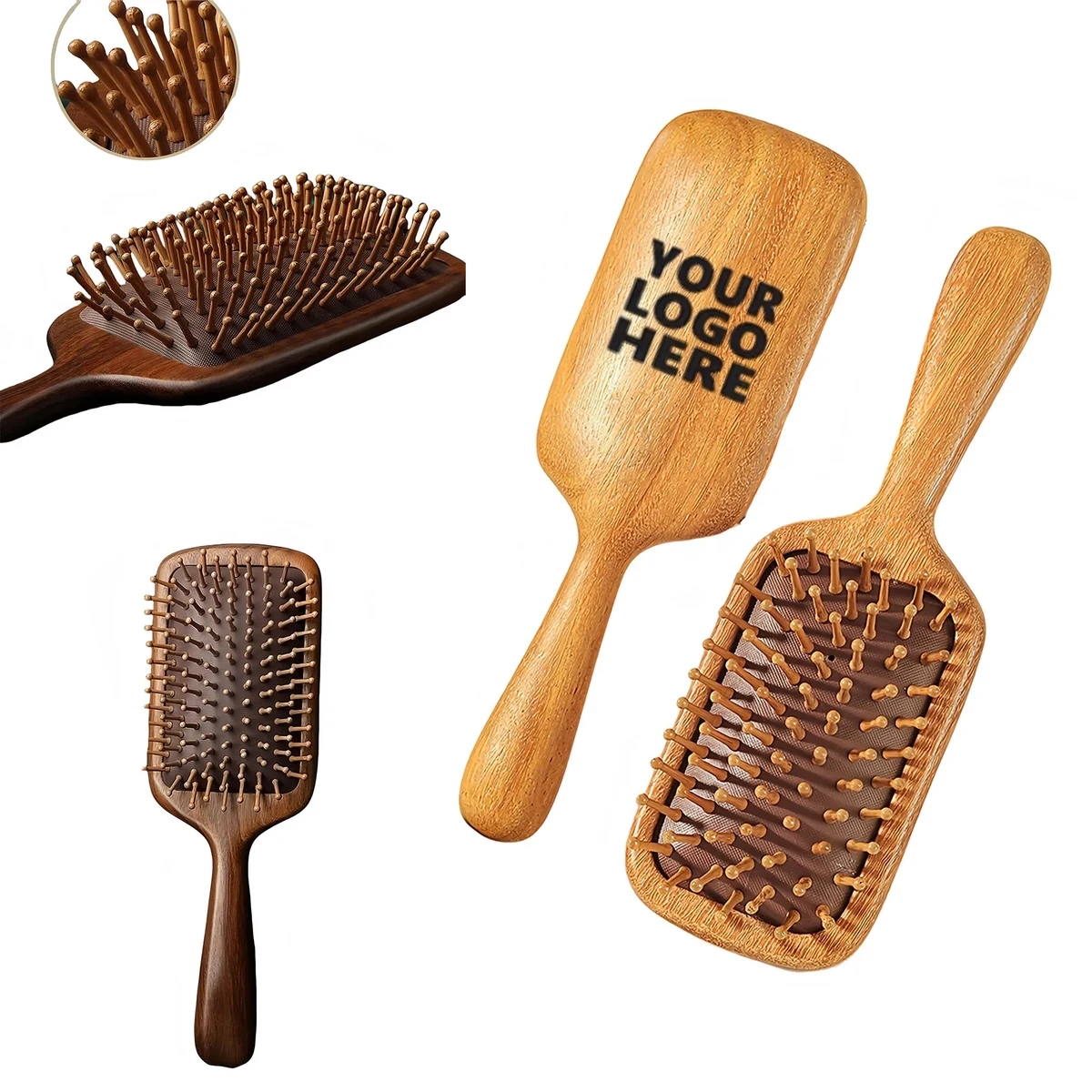 Premium Sandalwood Air Cushion Hairbrush For Scalp Massage 1