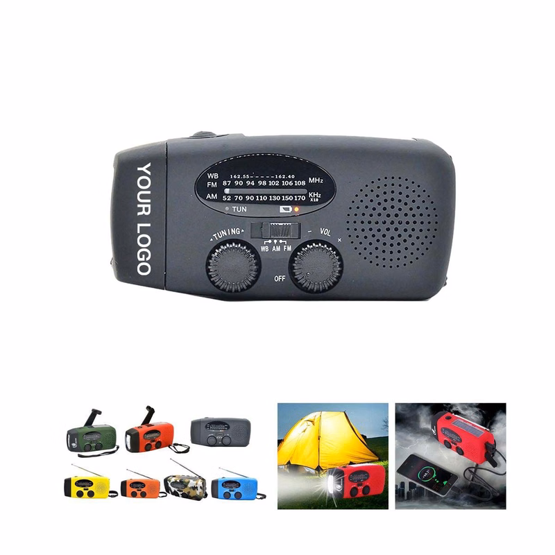 Compact Survival Radio with Flashlight and SOS Alarm