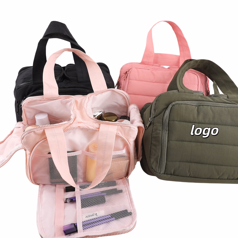 Soft Nylon Travel Bag With Pockets
