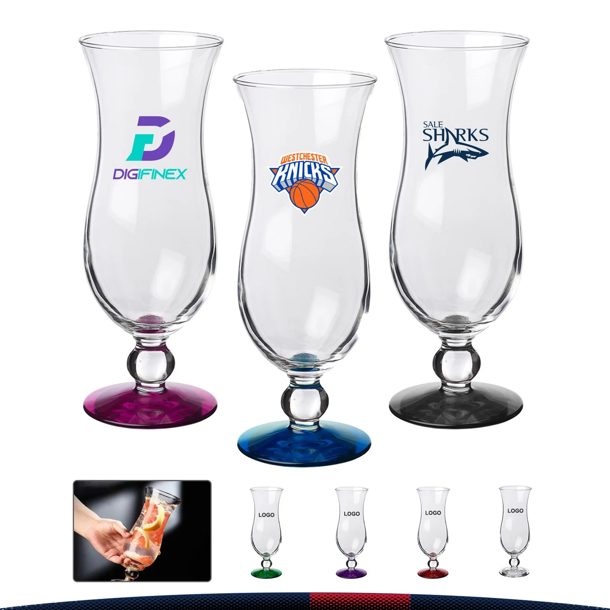 16 oz. Libbey Custom Hurricane Glasses 1