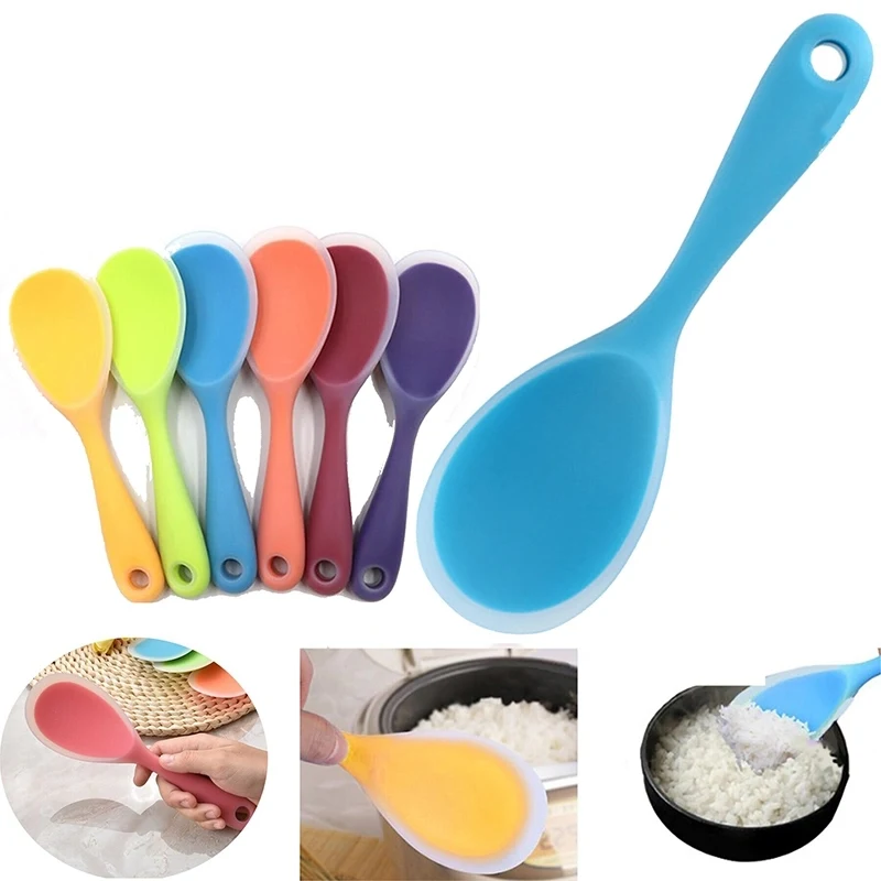 Non Stick Silicone Rice Spoon Paddle 1