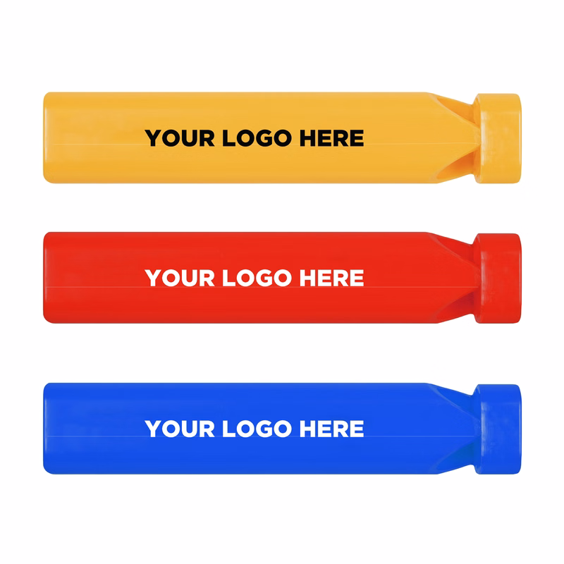 7" Train Whistles Assorted Colors(Pad Print)