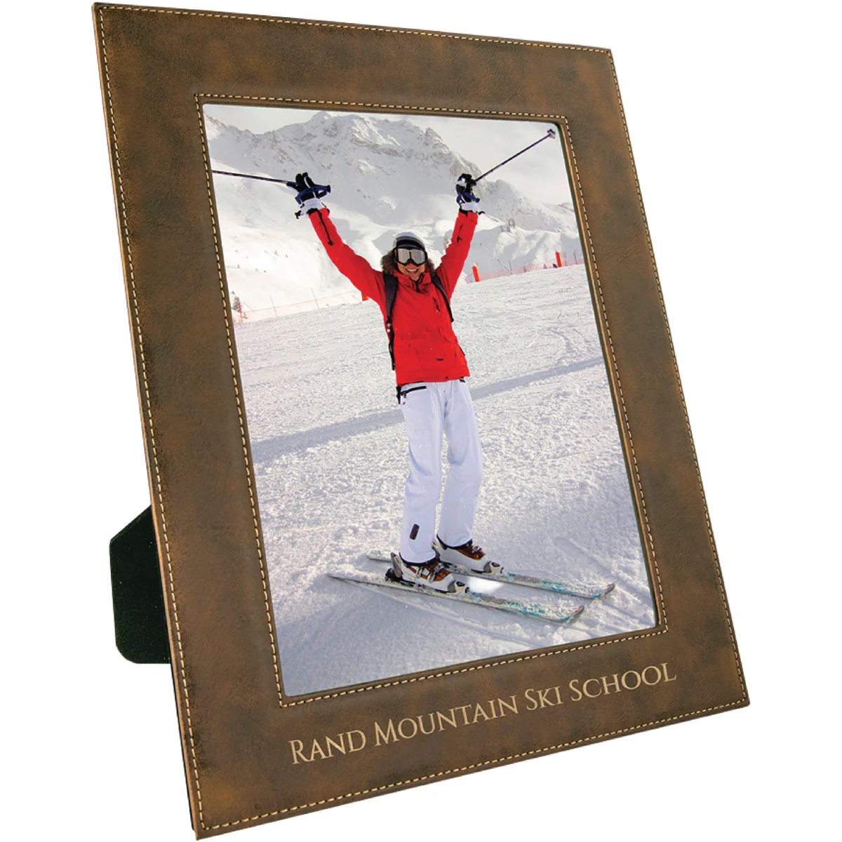 8" x 10" Rustic & Gold Leatherette Photo Frame 1