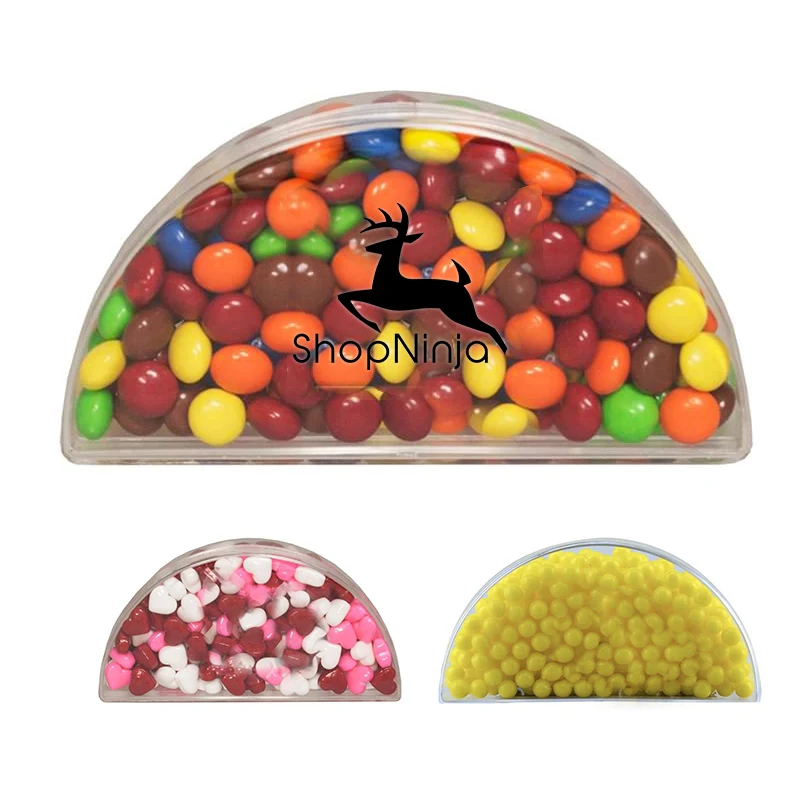 Half Moon with Chocolate Littles, Hearts, Colored Candy 1