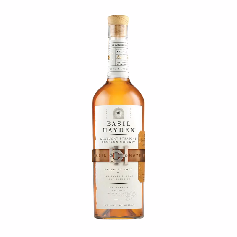 Etched Basil Hayden Bourbon Liquor Bottle