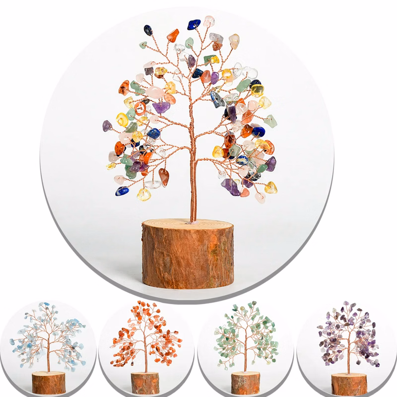 Healing Handmade Crystal Tree for Positive Energy