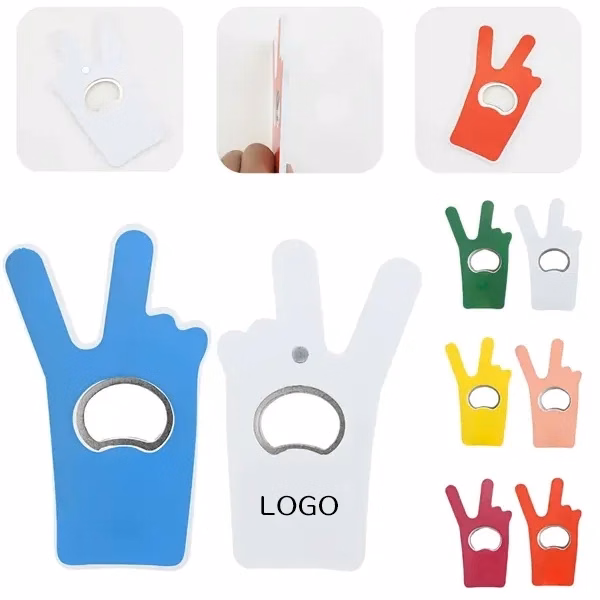 Magnetic Bottle Opener with Finger Friendly Beer Cap Remover