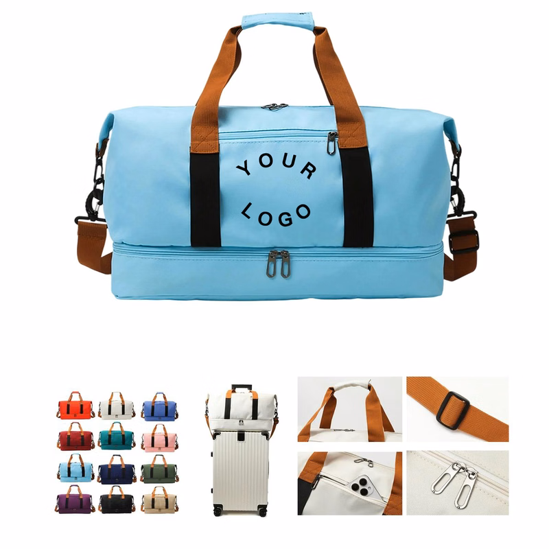 Travel Duffel Bag with Wet Dry Separation