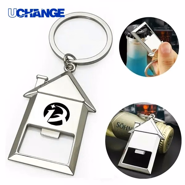 House Shaped Bottle Opener Key Holder for Home and Bar Use