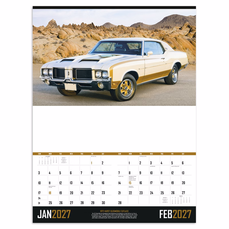 Triumph® Calendars Muscle Cars Calendar