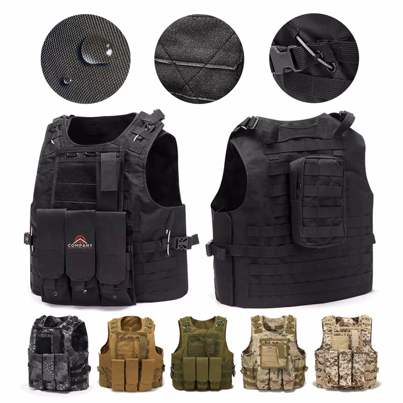 Lightweight Breathable Detachable Pouch Oxford Tactical Vest