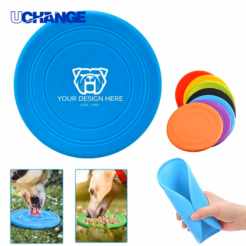 Silicone Flying Disc Chew Toy for Dogs