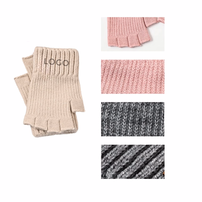 MOQ 10 PCS Knitted Fingerless Gloves