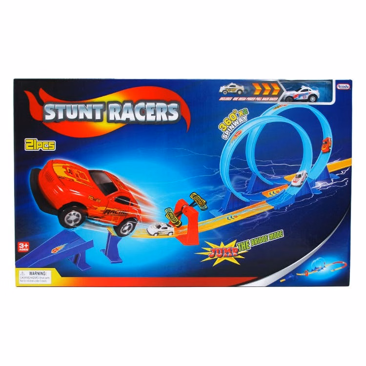 Friction Powered Race Sets - 21 Piece