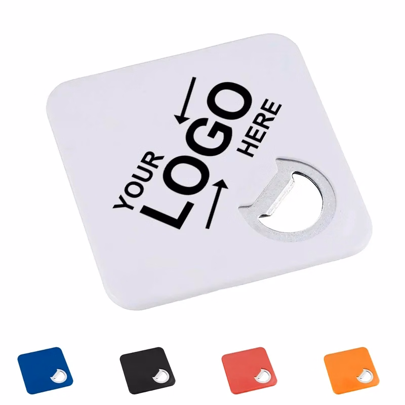 Square Coaster With Bottle Opener