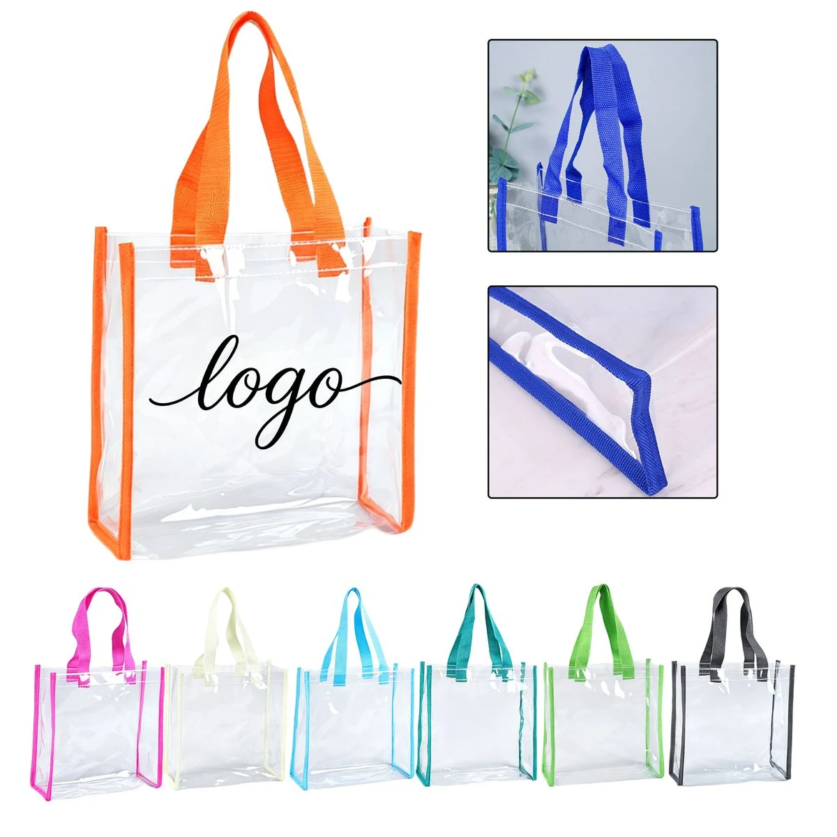 Custom Clear PVC Tote Bag 1