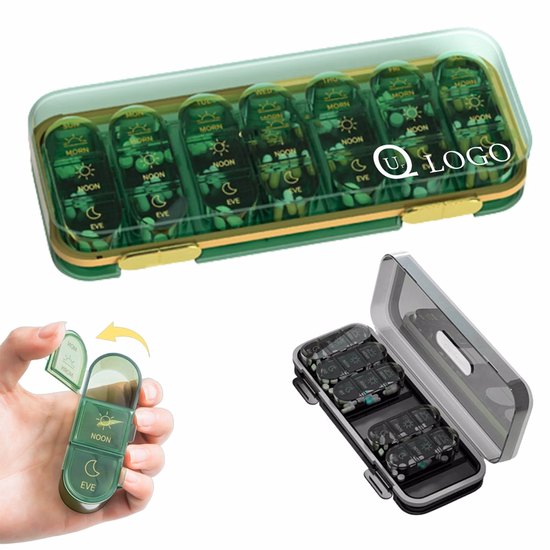 Weekly Pill Case With 21 Compartments