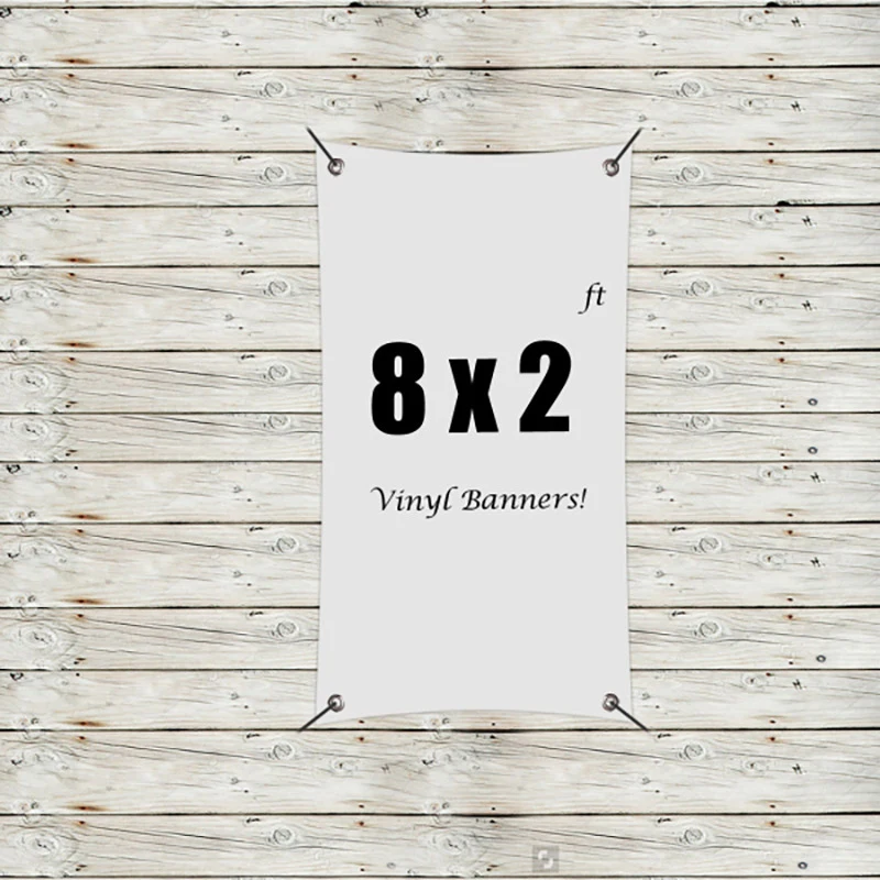 Custom 8' x 2' Vinyl Banners 1