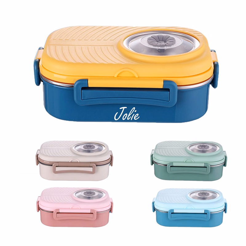 Leakproof Stainless Steel Bento Box with Soup Bowl
